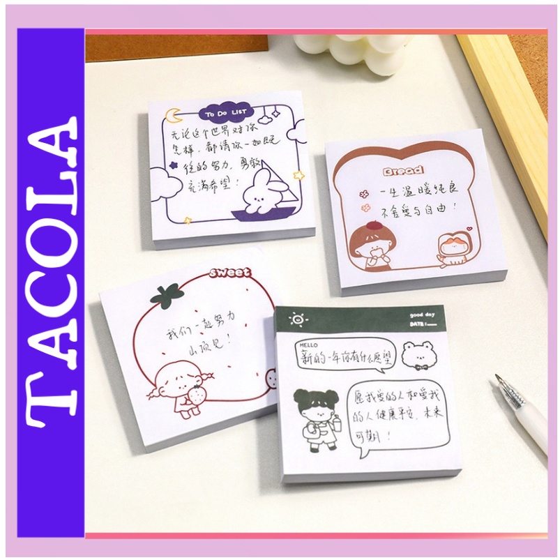 Giấy Ghi Chú Dạng Dán Đơn Giản Cho Học Sinh N02