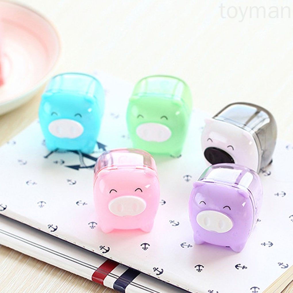 Dễ Thương Đồ Gọt Bút Chì Hình Chú Heo Hoạt Hình Đáng Yêu