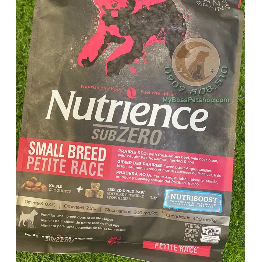 Thức ăn Hạt cao cấp cho chó mọi lứa tuổi - NUTRIENCE Subzero Dog vị Bò &amp; Cá Hồi 5kg