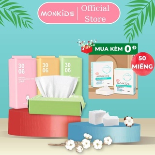 Khăn lau mặt dùng 1 lần BIODERUO khăn giấy lau mặt spa mềm cotton lau khô lau ướt thay thế bông tẩy trang