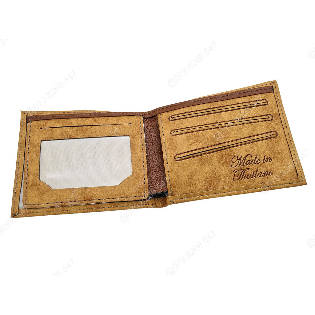 Bóp nam BNGR-642 da PU in hình cha mẹ đẹp mắt | BH 12 tháng