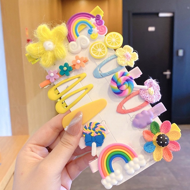 Aiyaya Kẹp Tóc Phong Cách Công Chúa Hàn Quốc Dễ Thương Thời Trang Cho Bé Gái