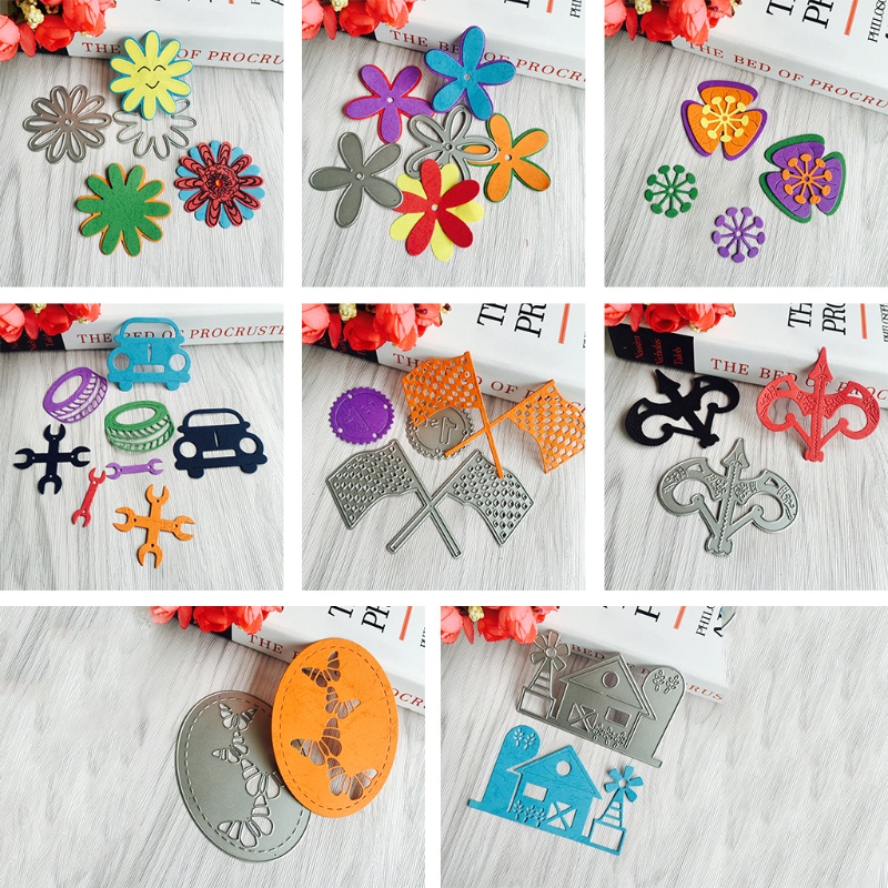 Khuôn Thép Cắt Hình Bánh Xe Chuyên Dụng Cho Tự Làm Thẻ Giấy