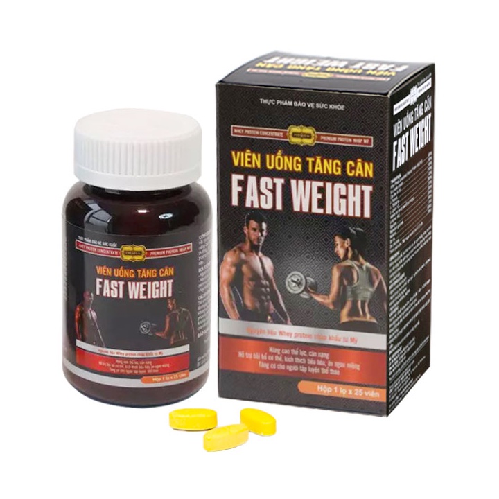 Viên Uống Fast Weight Hỗ Trợ Tăng Cân Hiệu Quả | Hộp 25 viên