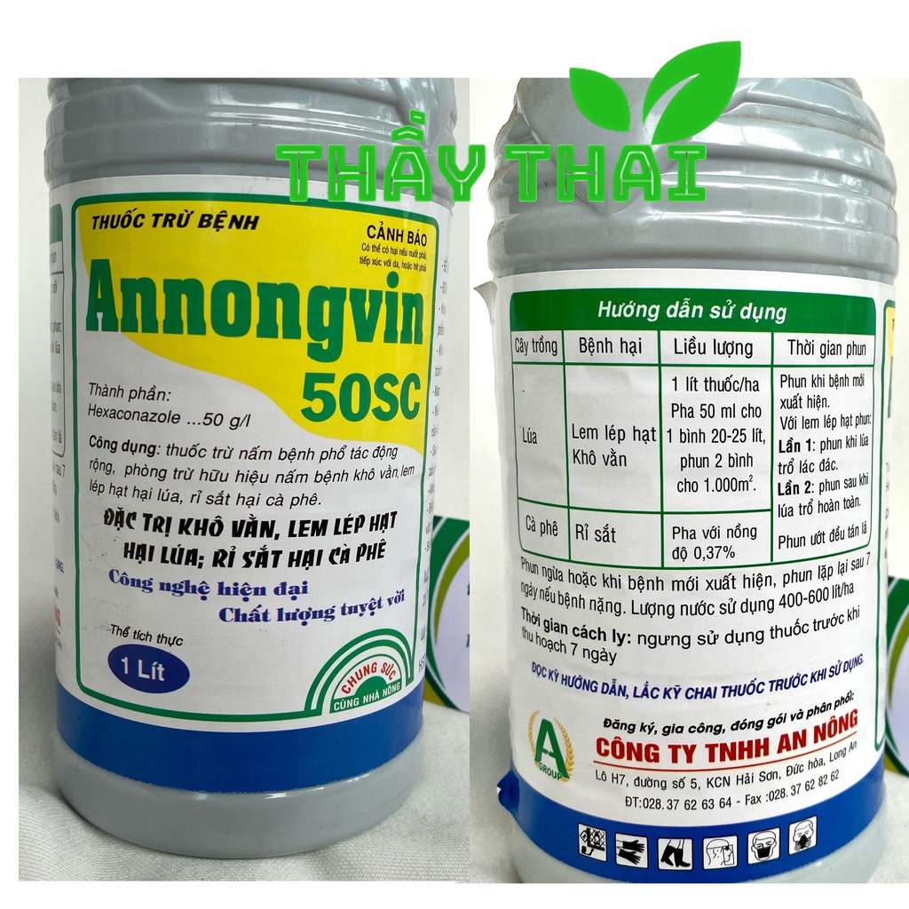 Anvil 5SC 1 Lít đặc trị Khô vằn, lem lép hạt Lúa, Khô vằn Ngô, rỉ sắt, nấm hồng Cà phê đốm vòng