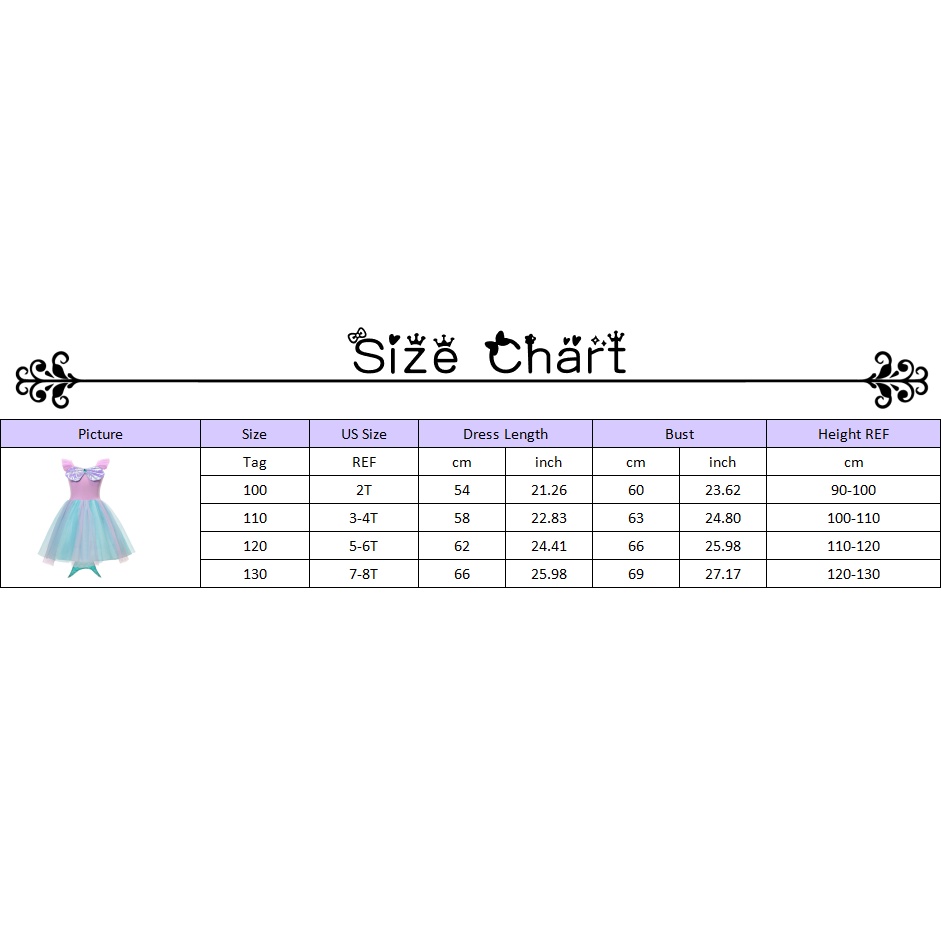 Bộ Trang Phục Hóa Trang Nàng Tiên Cá Cho Bé Gái