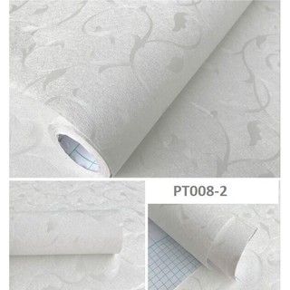 1m Giấy dán tường khổ rộng 60cm hoa dây trắng