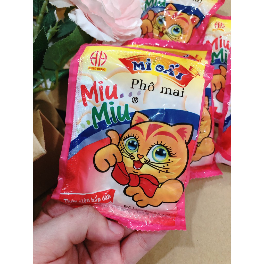 [Mã 267FMCGSALE giảm 8% đơn 500K] Mì sấy Miu Miu phô mai - Món ăn vặt khó quên của tuổi thơ