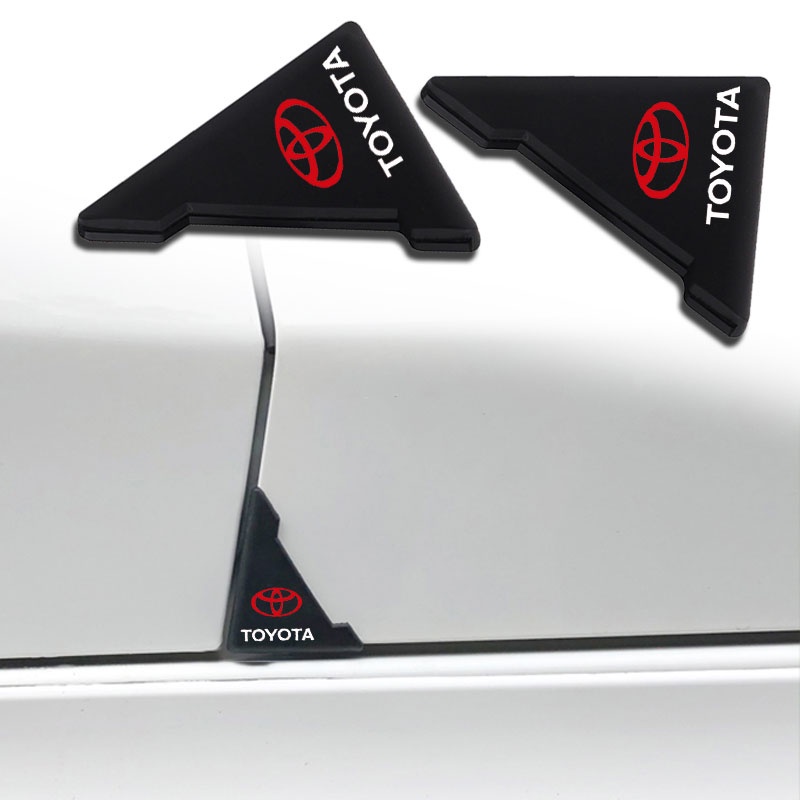 Set 2 Ốp Bọc Góc Cửa Xe Hơi Toyota Vios Yaris Altis Land Cruiser Camry Avanza Innova Hilux Chống Trầy Xước