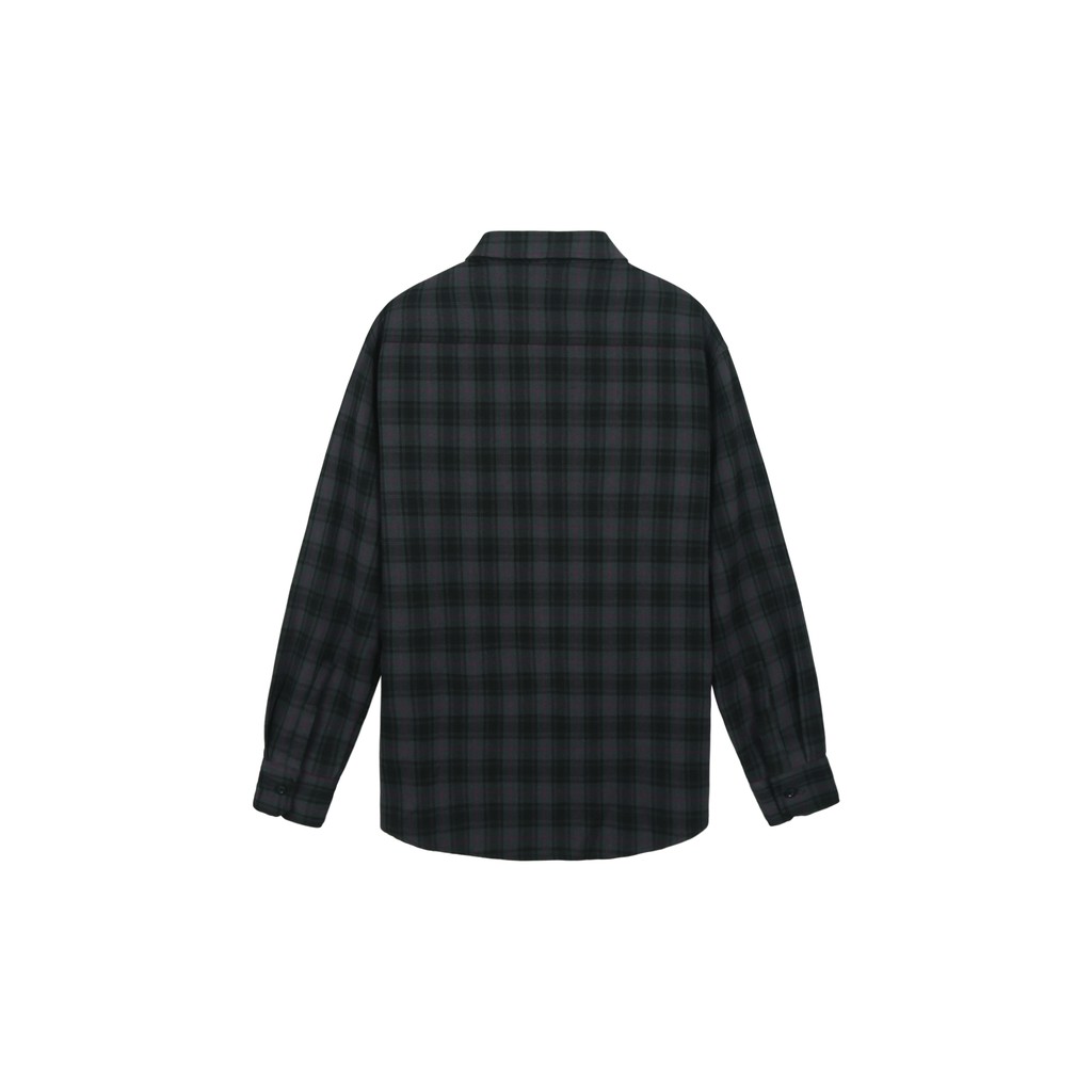 Áo Sơ Mi Flannel Màu Đen Sọc Tím | BigBuy360 - bigbuy360.vn