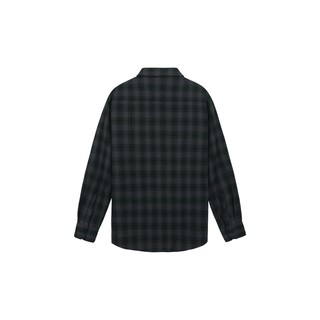 Áo Sơ Mi Flannel Màu Đen Sọc Tím