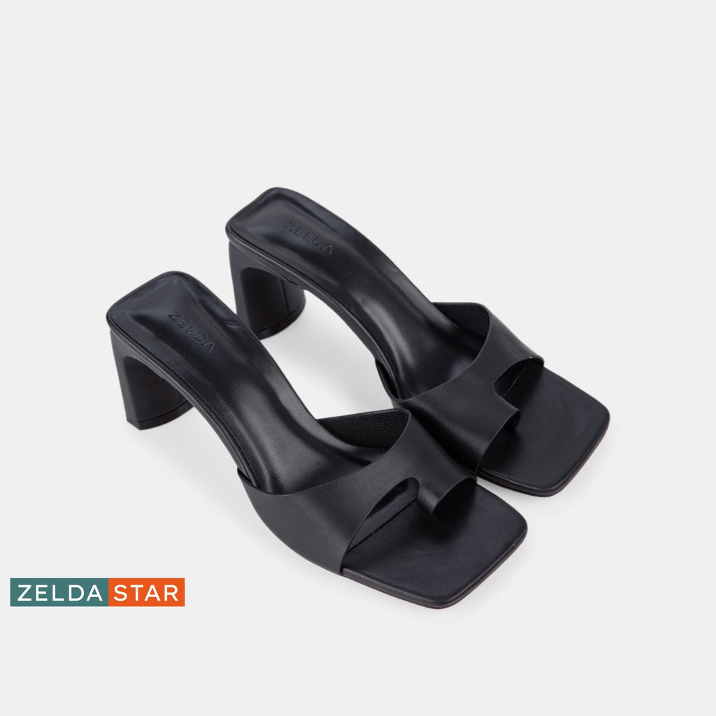 Guốc Zelda Star gót vuông 6cm dây bản lớn - GN012820