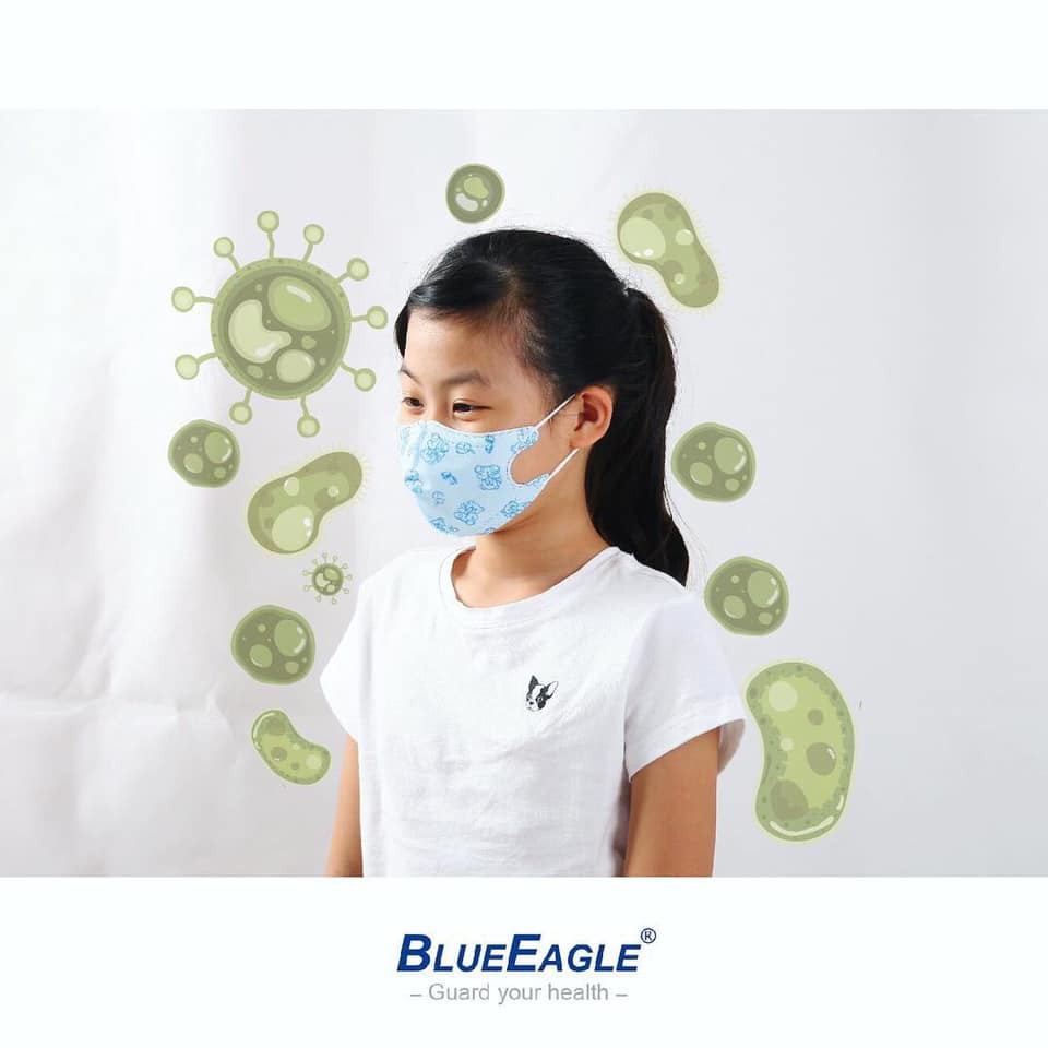 [KHUYẾN MÃI] Khẩu trang  BLue Eagle 4 lớp chống bụi (dành cho trẻ em) NP3DS- hình ảnh thật