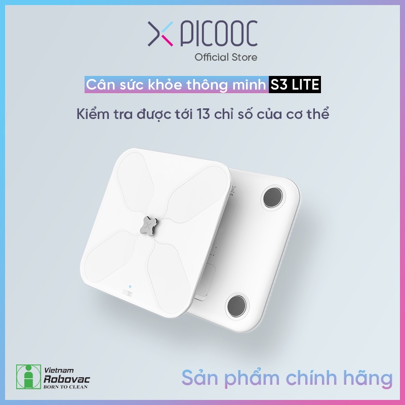 Cân Sức Khỏe Thông Minh PICOOC S3 Lite -  Hàng Chính Hãng - APP Tiếng Việt - Bảo Hành 12 tháng