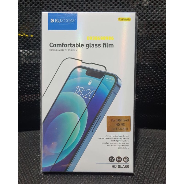 Dán kính cường lực Kuzoom Samsung Fold 4 / Z Fold 3 / zfold 3 full màn hình siêu bảo vệ
