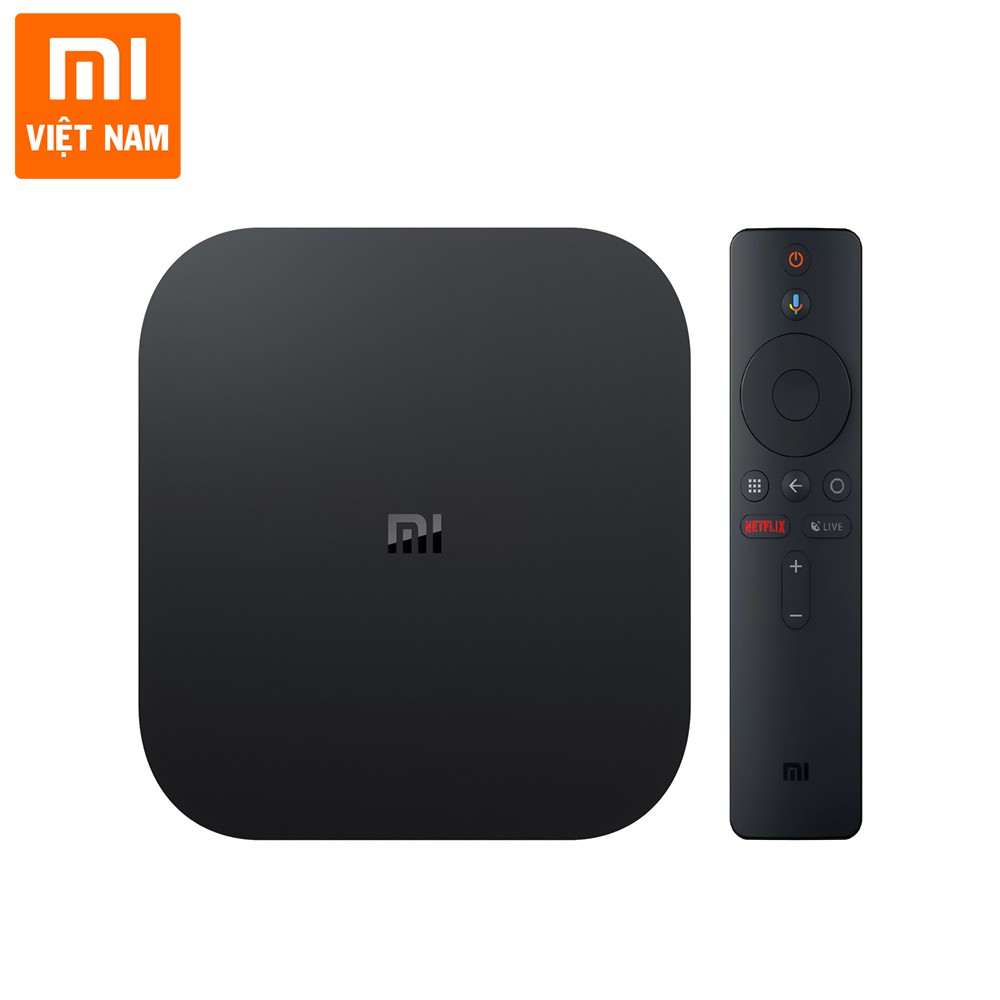 Tivi box Xiaomi Mibox S 4K 2019 Bản Quốc Tế Tiếng Việt tìm kiếm giọng nói - Chính hãng phân phối