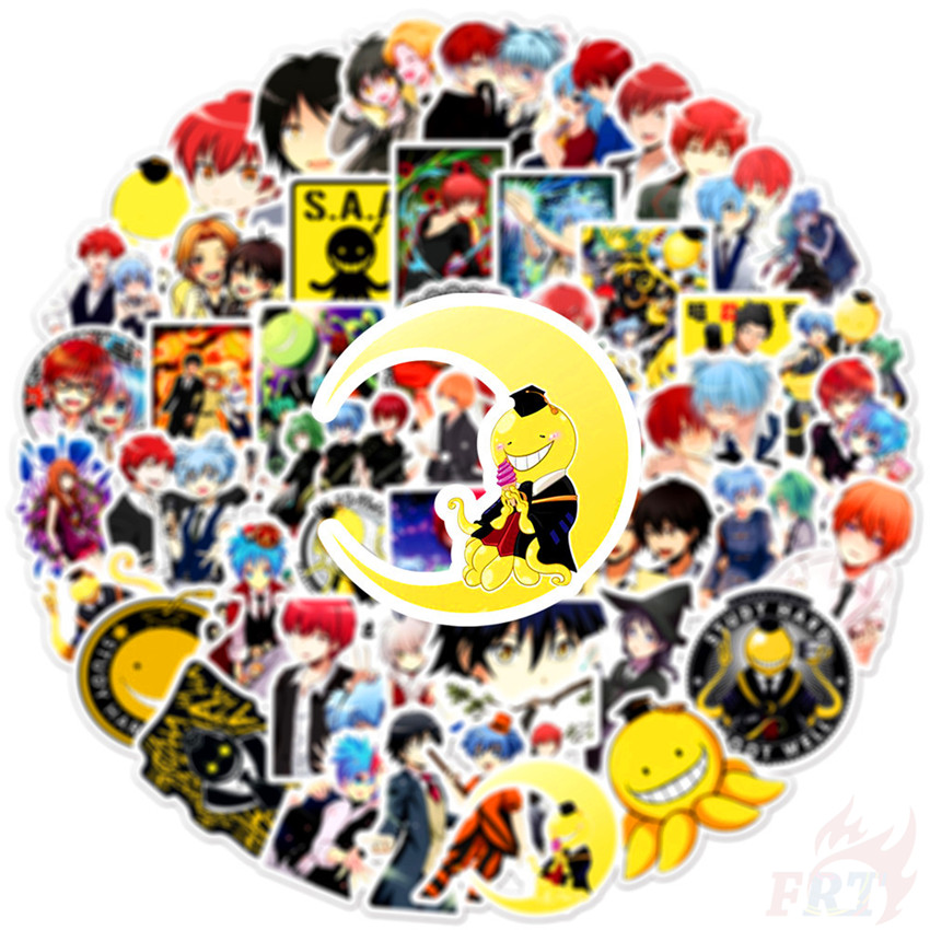 ❉ Assassination Classroom - Series 03 Anime Korosensei Shiota Nagisa Stickers ❉ 50Pcs/Set DIY Fashion Mixed Waterproof Doodle Decals Stickers