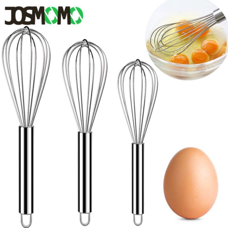 cây đánh trứng hình cầu, dụng cụ đánh trứng inox cầm tay