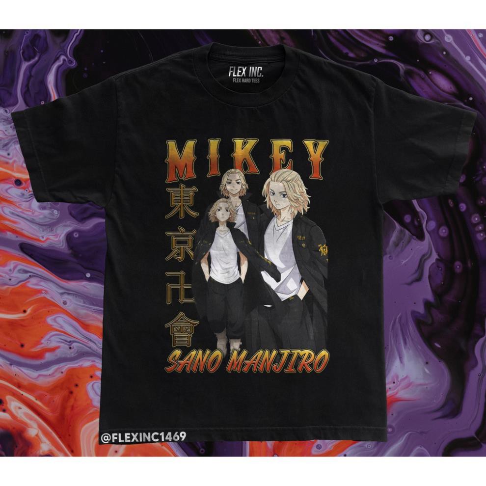 HOT Áo phông Tokyo Revengers T-Shirt Mikey Sano Manjiro Anime ngắn tay cực chất