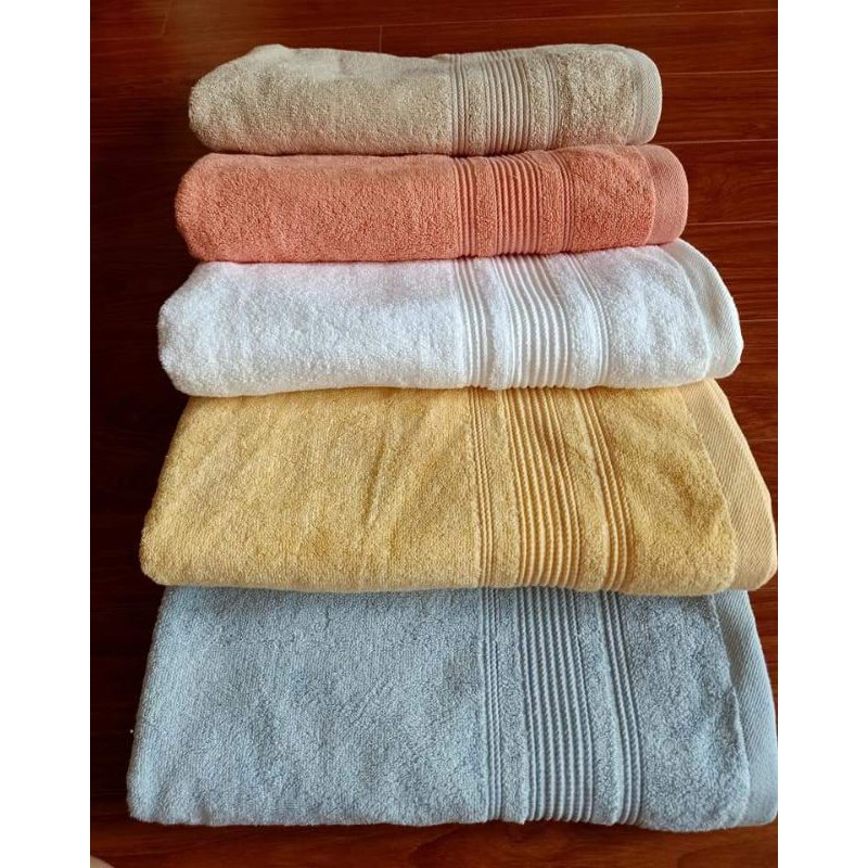 [SIÊU RẺ] Khăn tắm cotton xuất Nhật, bông mịn, thấm hút, không thô ráp, màu siêu đẹp 70x140 cm