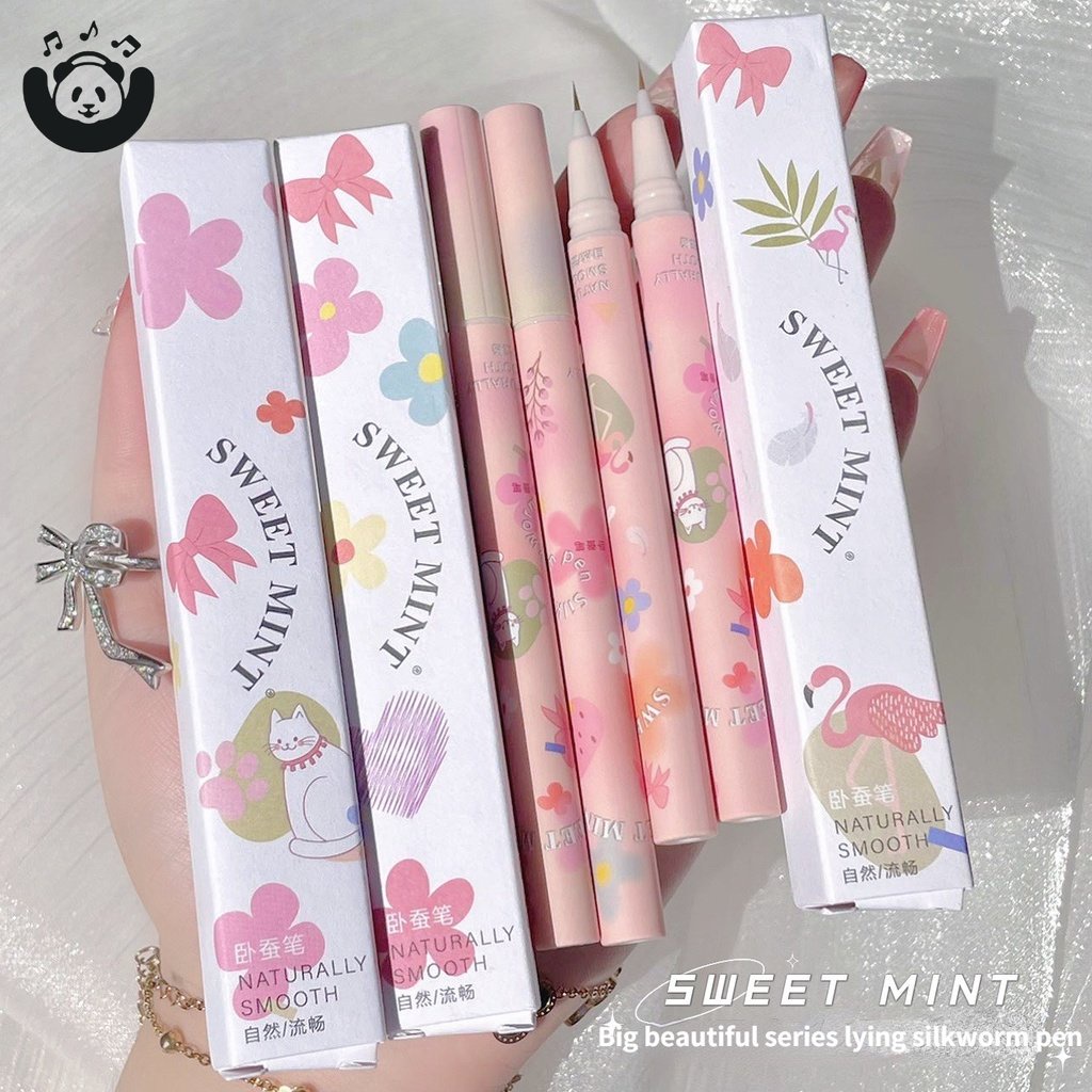 Sweet mint Bút Kẻ Mắt Dạng Lỏng Làm Sáng Và Phác Thảo Nhanh Chống Thấm Nước Không Lem Màu Bạc Hà 2022 CFH