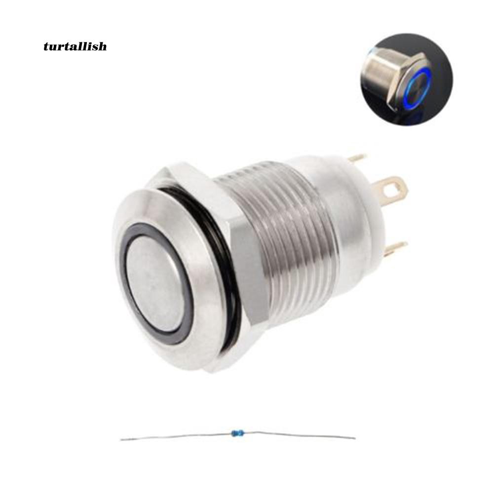 Nút nhấn có đèn LED ttsl _ 12mm 3A / 220V DC cho tàu thuyền