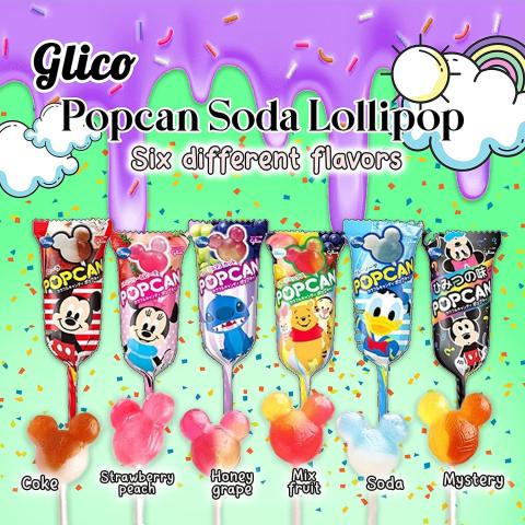 Kẹo Mút Trái Cây Glico PopCan Hình Chuột Mickey Disney - Nhật Bản