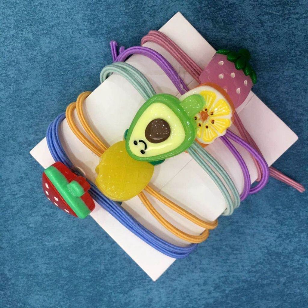 Dây buộc tóc trái cây cho bé tóc nhiều- người lớn dùng được