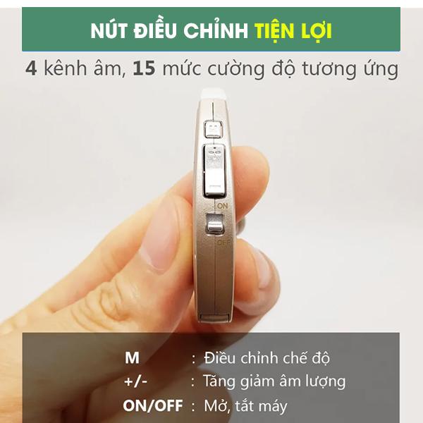 Máy Trợ Thính, Tai Nghe Trợ Thính Không Dây VHP220 - Khuếch Đại Âm Thanh Lớn, Siêu Tiết Kiệm Pin, Lọc Tạp Âm 4 Cấp Độ