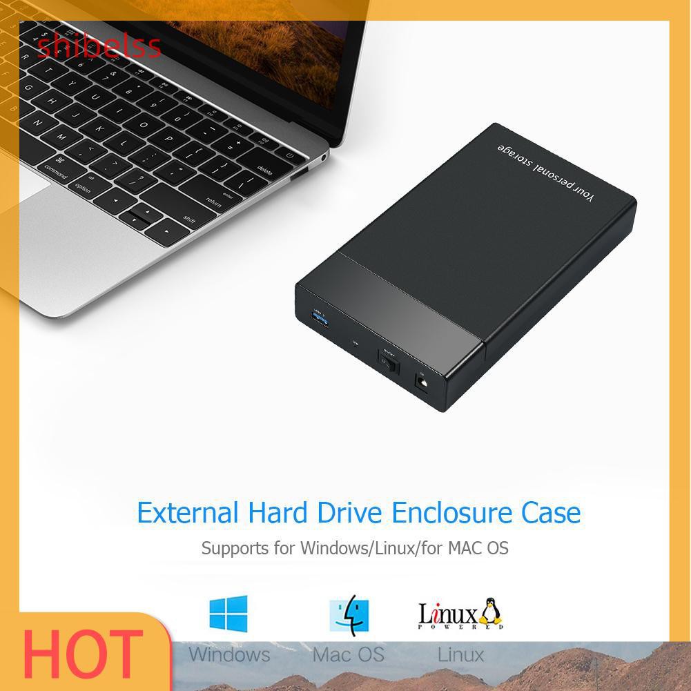 Vỏ Đựng Ổ Cứng Ngoài Shibelsss Chuyển Từ Usb 3.0 Sang 3.5 Inch Sata Iii 5gbps Ốp | BigBuy360 - bigbuy360.vn