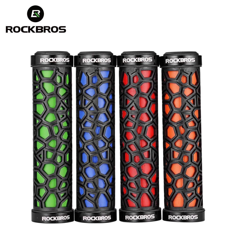 Cặp Tay Lái Xe Đạp Rockbros Bằng Cao Su Siêu Nhẹ Chống Trượt Chống Sốc