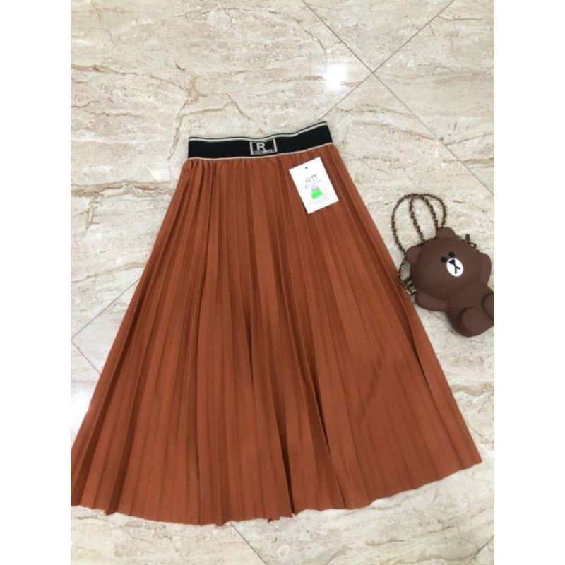 [ Mã WASTRUN4 giảm 10% tối đa 30K đơn 99K] Chân Váy Xếp Ly Dáng Dài Cạp Chữ | BigBuy360 - bigbuy360.vn