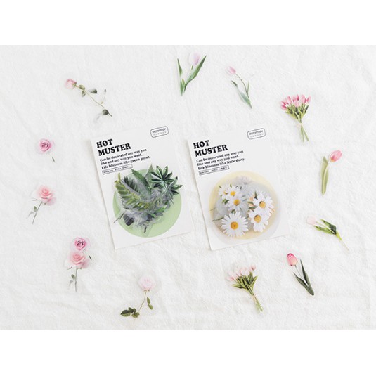 Set 20 Hình Hoa Dán Trang Trí Sticker DIY Miếng Dán Trang Trí Sổ Tay Hình Hoa Xinh Xắn - Văn Phòng Phẩm Sáng Tạo