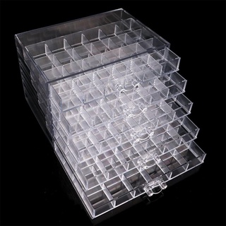 Hộp Khay Đựng Đá Nail 5 Tầng Mầu Trong Suốt , hộp meka 5 tầng - Ann933233