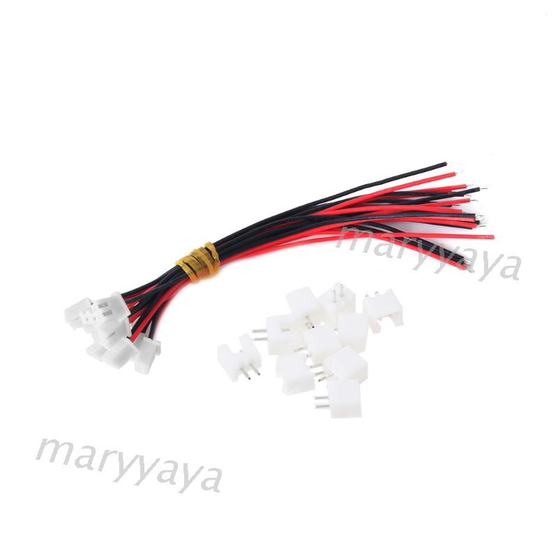 Set 10 Đầu Nối Pin Jst Xh 2.5-2 Pin Với Dây Cáp 120mm