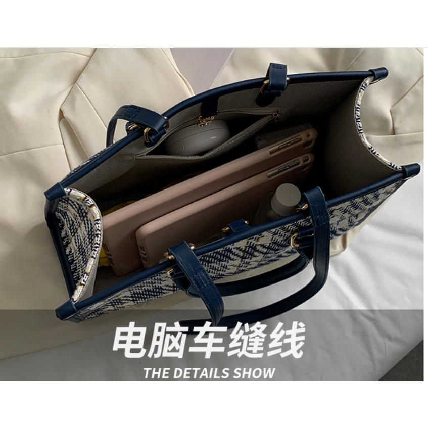 Túi xách bản to kèm dây đeo trẻ trung(SIZE34X25CM