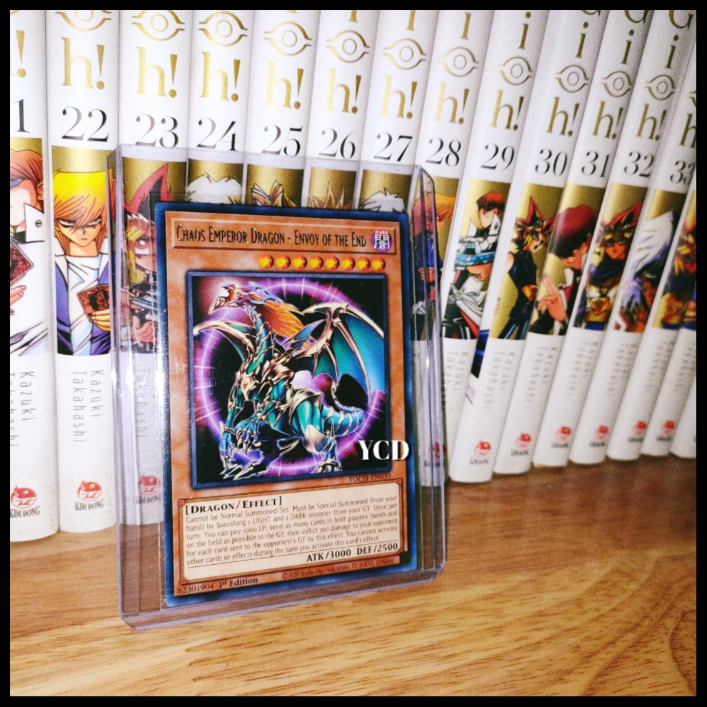 Thẻ bài Yugioh chính hãng Chaos Emperor Dragon – Envoy of the End – Rare