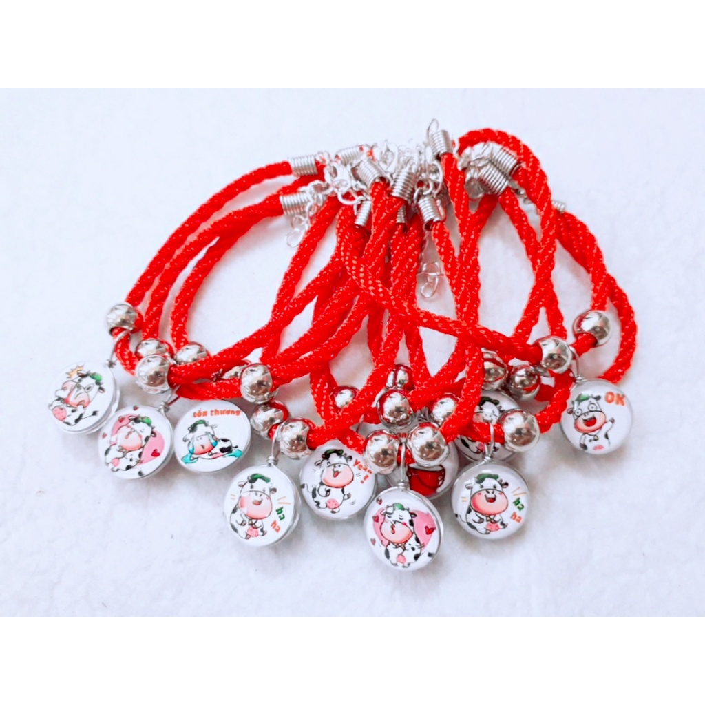 Set 10 vòng tay hình hoạt hình dễ thương
