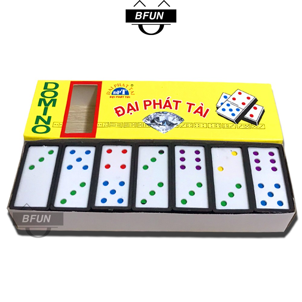 Cờ DOMINO ĐẠI PHÁT TÀI Cao Cấp - Quân Cờ Bằng Nhựa, Boardgame, Đồ Chơi Trẻ Em BFUN