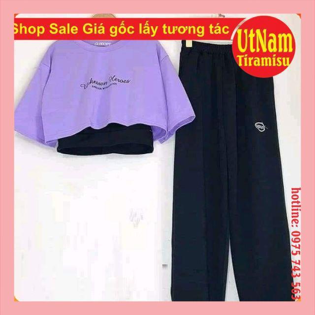 Sét đồ nữ 3 món áo croptop  + áo 2 dây bodip + quần bom chun ống 🎀 sét trang phục thể thao cá tính | WebRaoVat - webraovat.net.vn