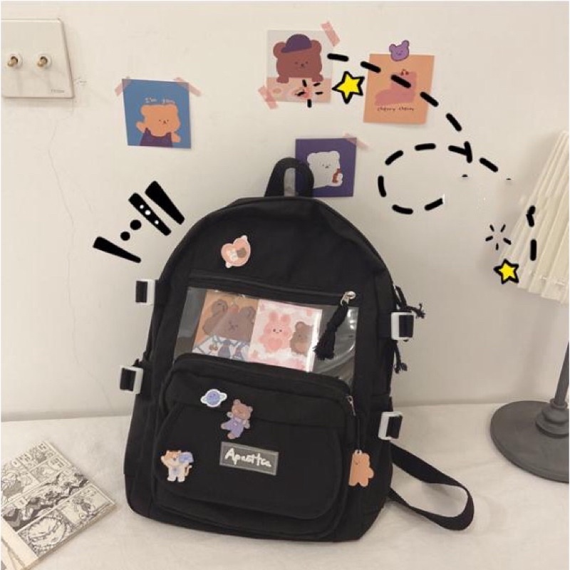 Balo nữ dễ thương đẹp đi học thời trang cá tính hàng Quảng Châu BL03