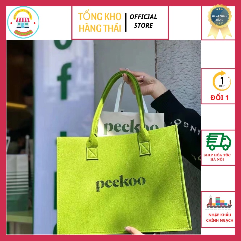 Túi Du Lịch Peeko Xanh Lá Hot hit size 27 30 40 Đơn Giản Sang Trọng ( SP200260 - 61 - 62 )
