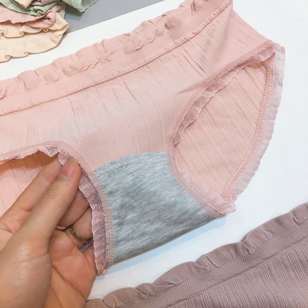 Quần chip nữ kháng khuẩn cạp viền nơ chất cotton tăm mịn mát | BigBuy360 - bigbuy360.vn