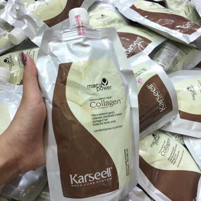 Túi hấp tóc kasel colagen macca siêu mềm mượt