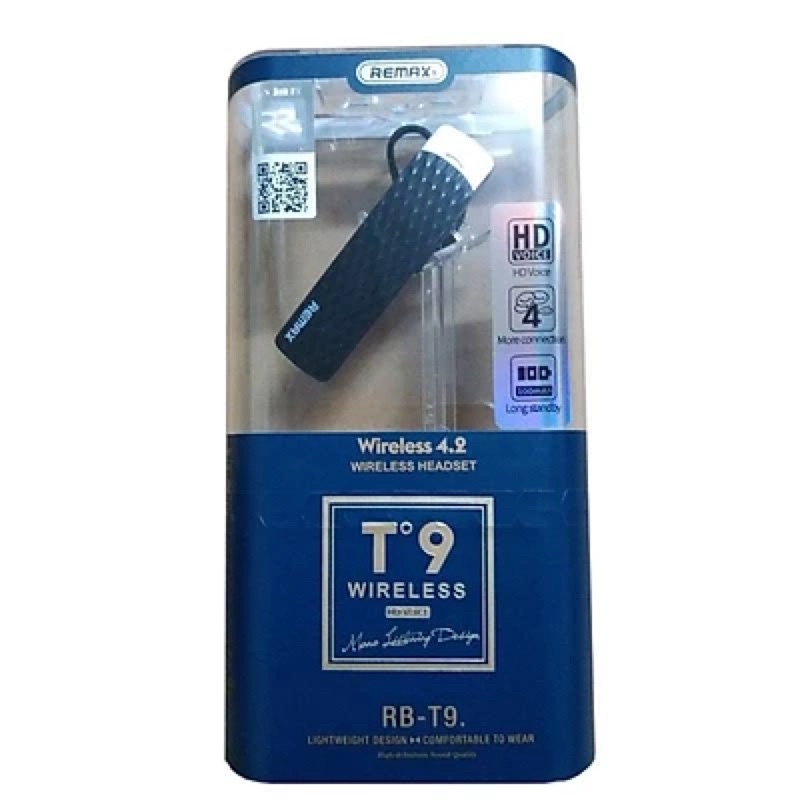 Tai nghe Bluetooth Remax T9 (Đen),HÀNG CHÍNH HÃNG