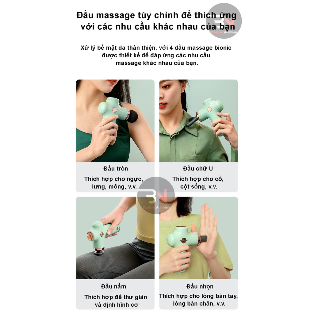 Súng massage Xiaomi Yesoul Fascia Gun Monica MG11 Giảm căng cơ đau mỏi cổ vai gáy