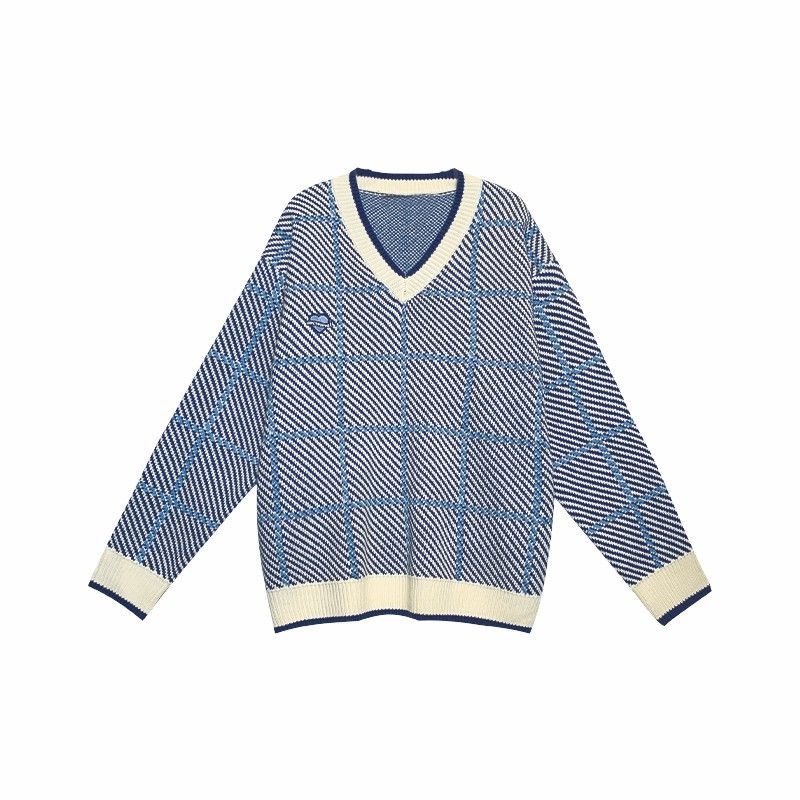 Áo len cổ chữ V dáng rộng phong cách Hàn Quốc thời trang cho nữ | BigBuy360 - bigbuy360.vn