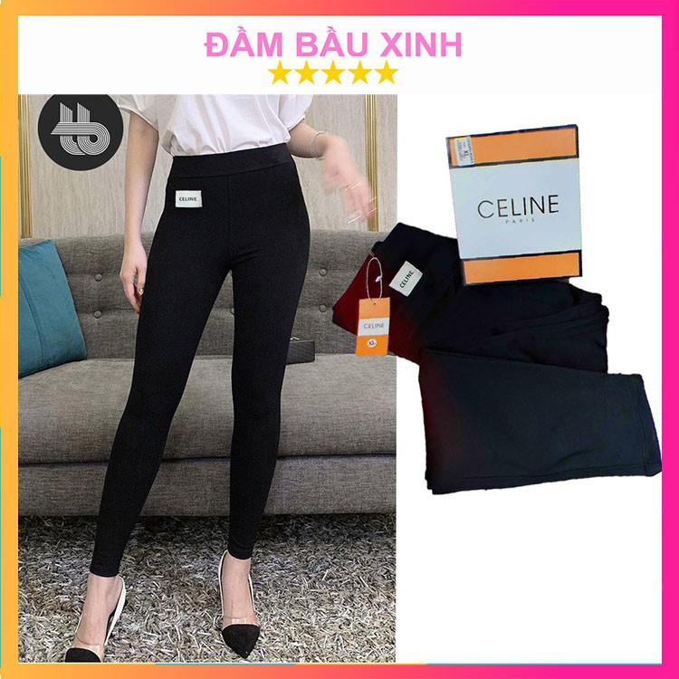 Quần Legging Nữ Nâng Mông Tôn Dáng Cạp Cao Có Túi Thun Ôm Siêu Co Dãn 4 Chiều Có Hộp CILINE VNXK