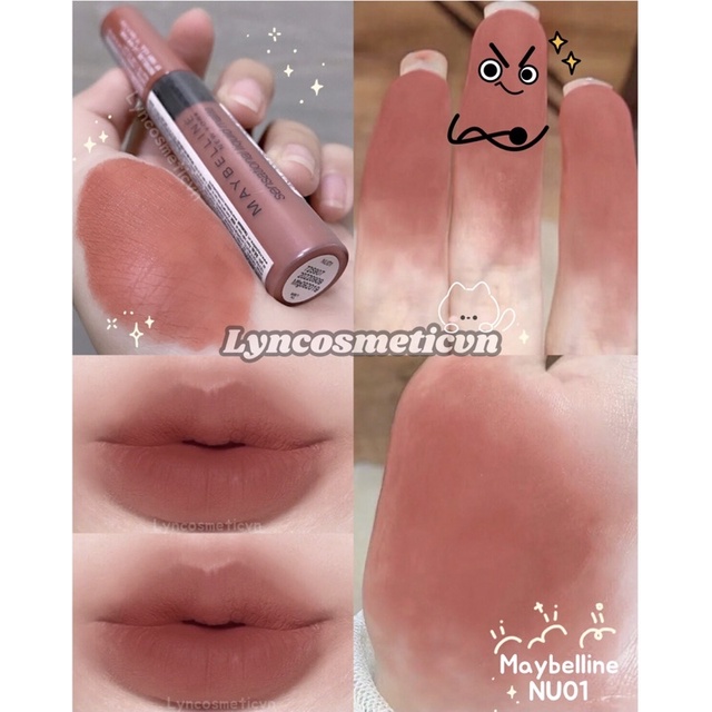 Son Kem Lì Nhẹ Môi Phiên Bản Tông Đất Maybelline New York Sensational Liquid Matte The Nudes Lipstick 7ml