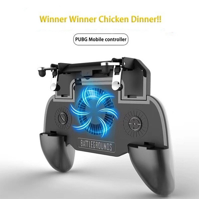 new pattern 3 In 1 2000/4000mAh Gamepad, SR2 The 5 Generation Mobile Pubg Controller Shooter Trigger Cooling Fan Mobile Power Game Handle